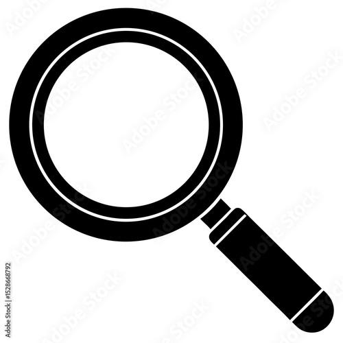 Magnifying glass search icon black symbol
