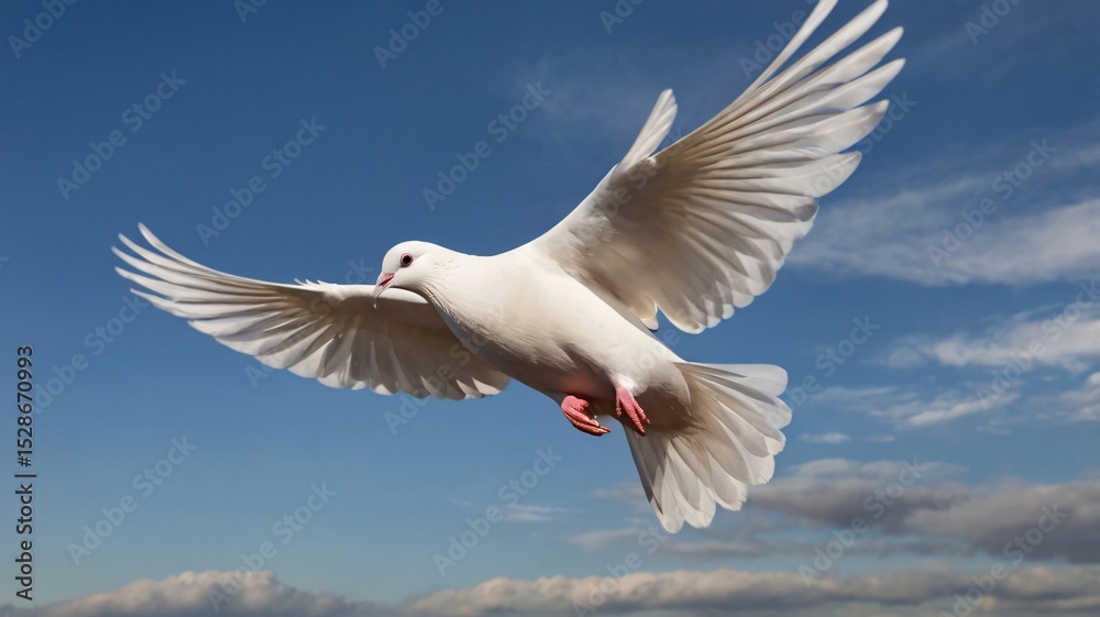 Fototapeta premium dove in flight