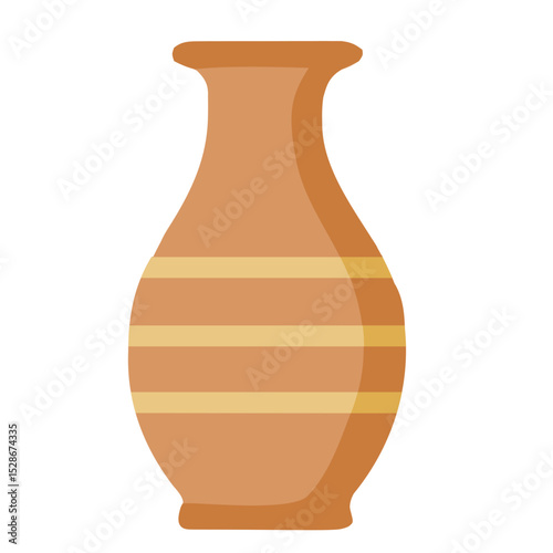 Clay vase illustration