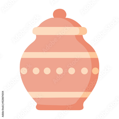 Clay pot illustration