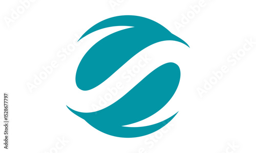 Abstract letter S Wave logo