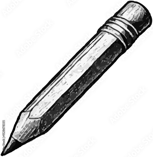 Hand-drawn pencil sketch used for writing, note-taking, and academic studies