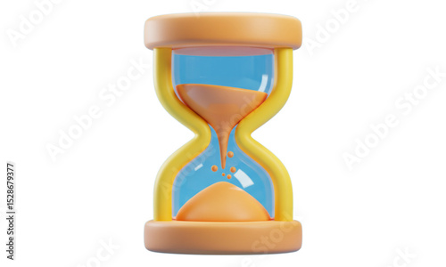 hourglass isolated on white