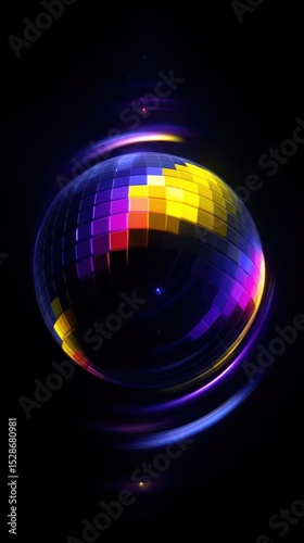 Abstract disco ball design