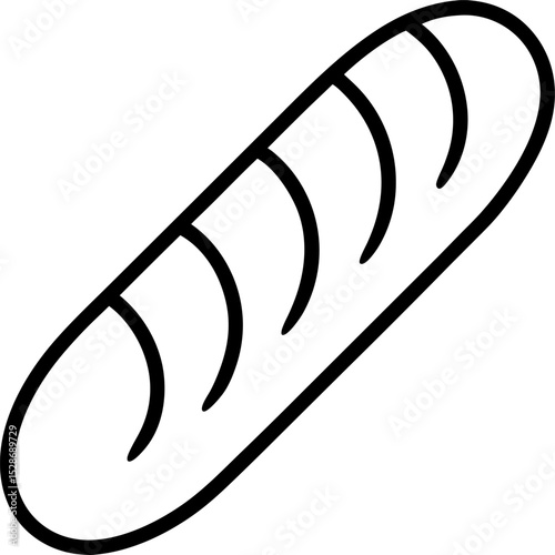 Baguette vector icon