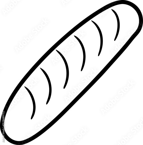 Baguette vector icon