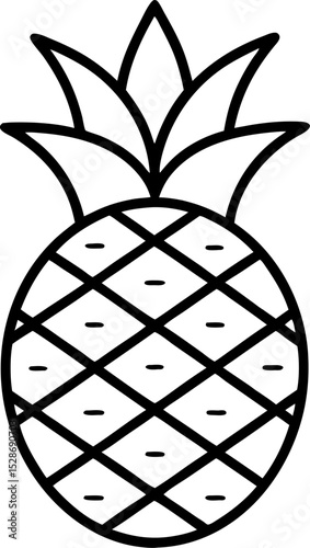 pineapple icon vector illustration