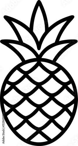 pineapple icon vector illustration