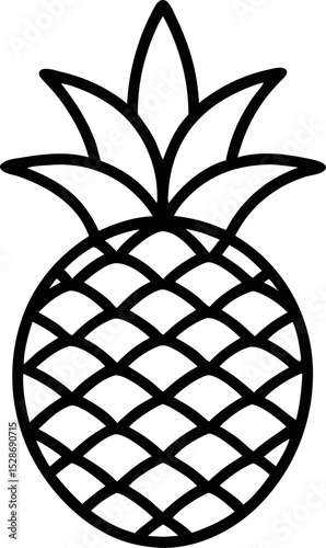 pineapple icon vector illustration