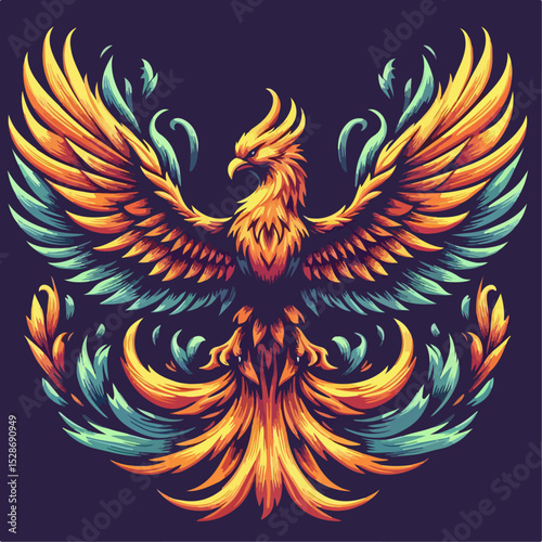 illustration of beast phoenix