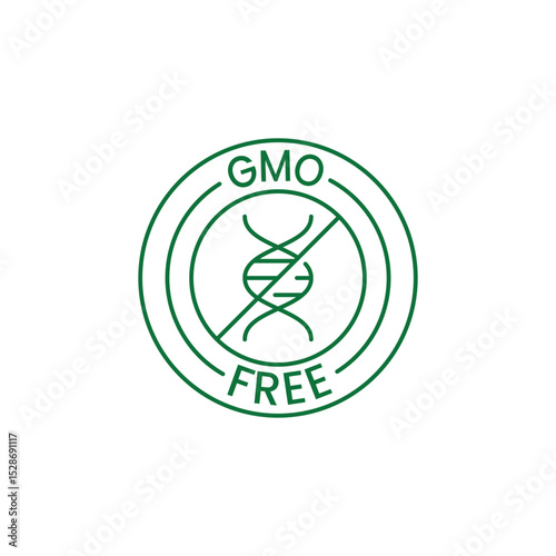 GMO Free Icon Symbol.