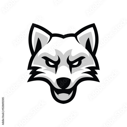 fox logo mascot design