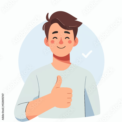 illustration of someone giving a thumbs up