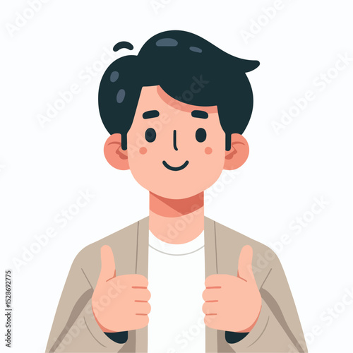 illustration of someone giving a thumbs up