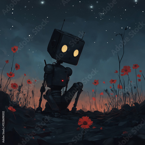halloween witch on the moon