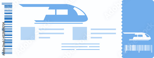 Train Ticket Illustration