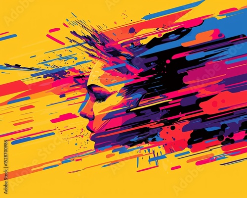 AI-Powered Forecasting Dashboard Vibrant abstract art depicting human emotions. Smart Business Prediction Tools Data-Driven Trend Analysis Interface