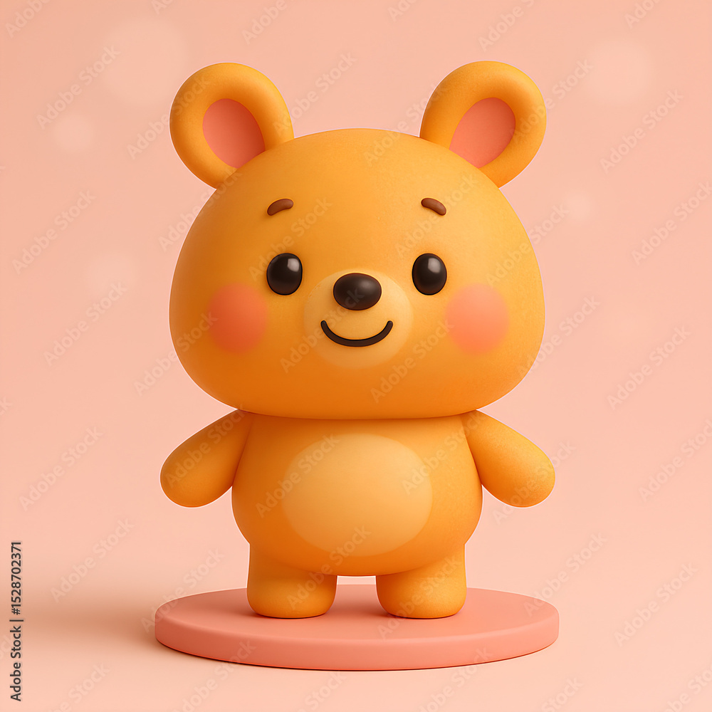 Obraz premium Adorable Orange Creature