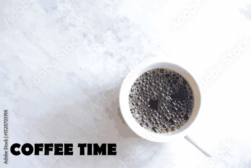 Coffee TIME - Coffee Time Logotype with cup of coffee image
