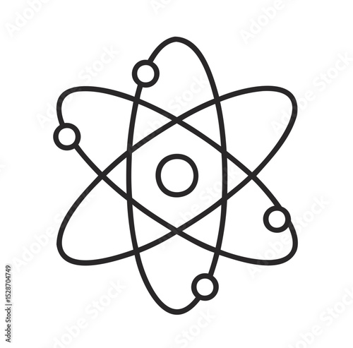 Laboratory Outline Vector Icon – Simplified Science Symbol