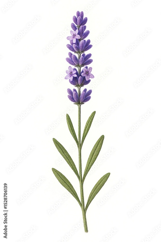 Obraz premium lavender flower isolated on white