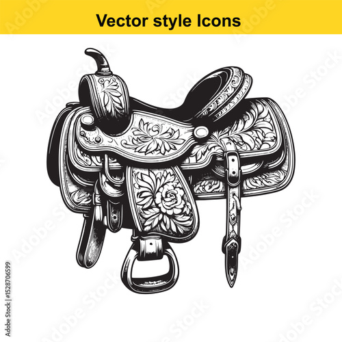 Western Culture Traditions – Cowboy, Cowgirl, Horse, and Frontier Lifestyle Illustration

