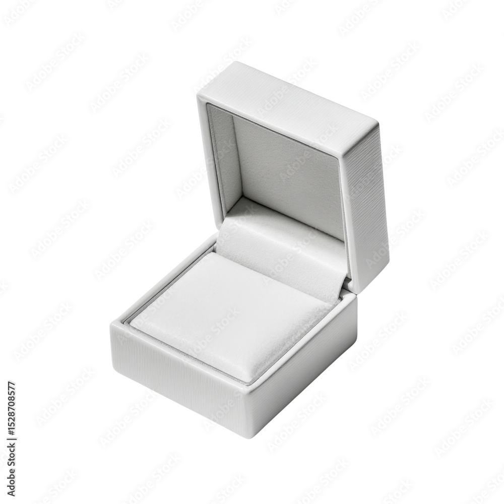 Elegant White Jewelry Box with Soft Velvet Interior for Rings, Earrings, or Necklaces, Ideal for Presenting Gifts Transparent background or png Elegant White Jewelry Box with Soft Velvet Interior for Rings, Earrings, or Necklaces, Ideal for Presenting Gifts Transparent background or png