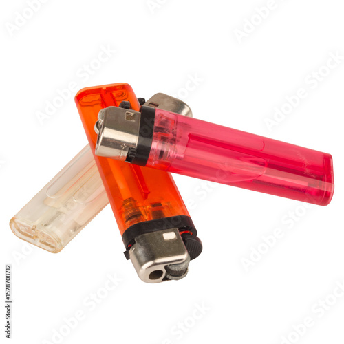 Lighter pile on white tool smoke