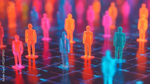 Digital network human connections global community
