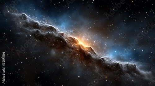 night sky with stars and clouds