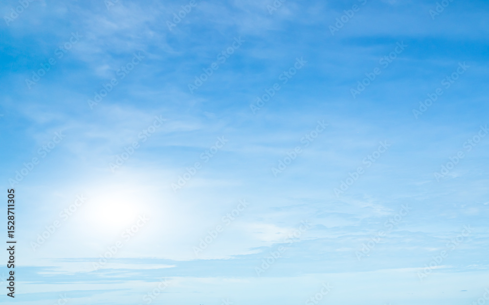 Obraz premium Sky cloud blue nature background paronama web cloudy summer winter season day, light beauty horizon spring brigth gradient calm abstract backdrop air nature view wallpaper landscape environment.
