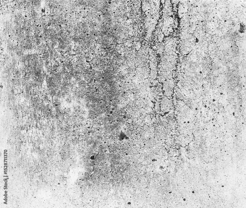 Obraz premium Wall crack grey cement background, old abstract rough stone floor concretet backdrop, effect structure vintage wallpaper damaged plaster stucco ancient antique.