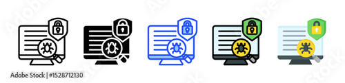 Penetration Testing Icon Collection With Multiple Styles