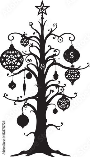 Editable Xmas Trees Vector

