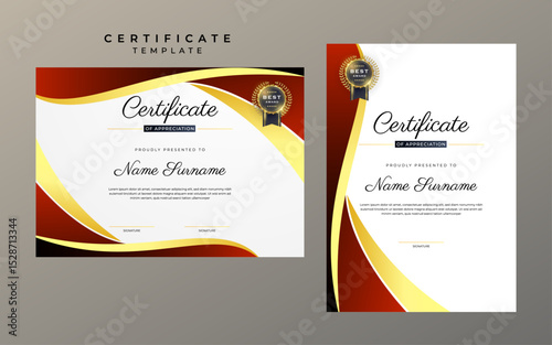 Elegant Luxury Achievement Certificate Template