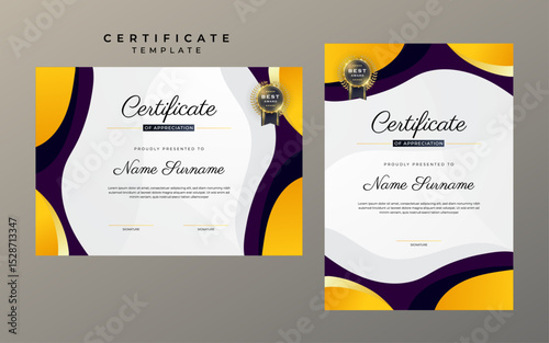 Elegant Luxury Achievement Certificate Template
