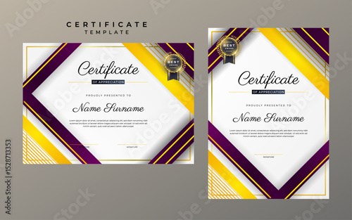 Elegant Luxury Achievement Certificate Template