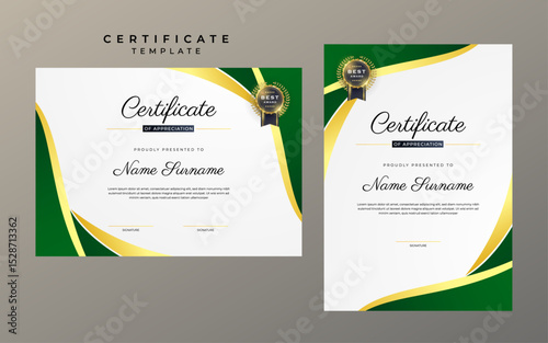 Elegant Luxury Achievement Certificate Template