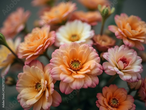 primer plano flores vintage