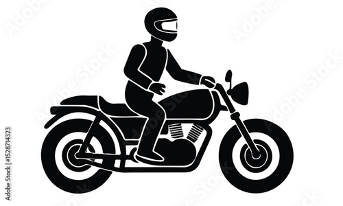 Young man biker on bike outdoors at the desert field.