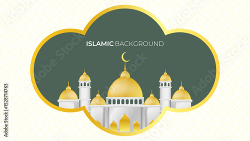 Blue Elegant Islamic Pattern Background Art