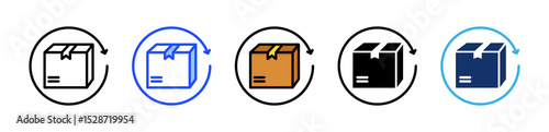 Refund Icon Collection With Multiple Styles