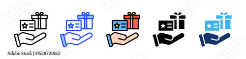 Loyalty Program Icon Collection With Multiple Styles