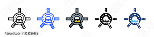 Round About Icon Collection With Multiple Styles