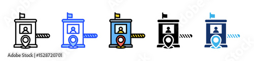 Checkpoint Icon Collection With Multiple Styles