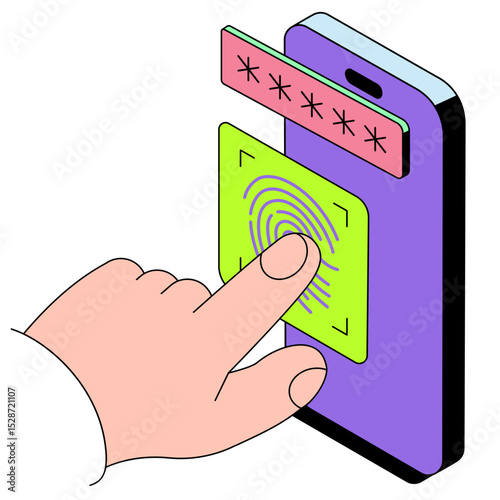 Biometric identification and secure access on smartphone