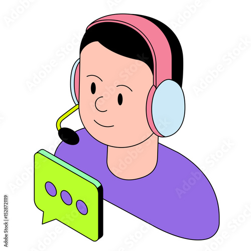 Male customer support specialist