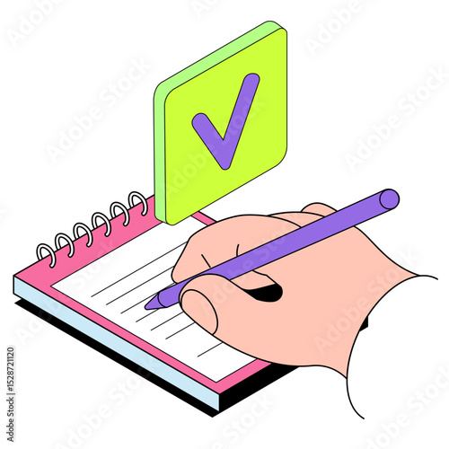 Checking tasks in notepad