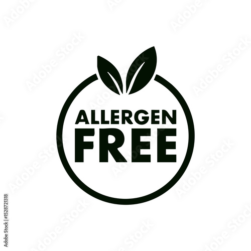 Allergen Free Product Free Allergen Icon Vector Logo Sign