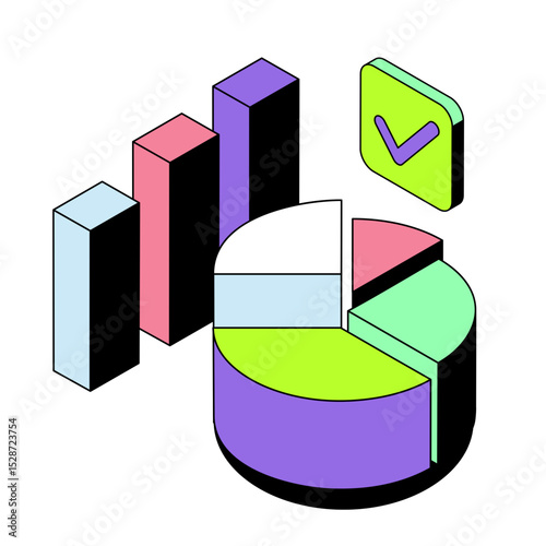 Business analytics and financial charts